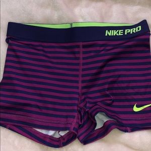 Striped Nike Pro Spandex